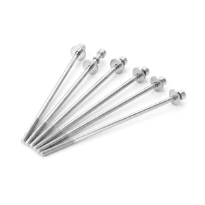 High Quality Zinc Finish Stainless Steel M4 M5 M6 M8 Cap Head Phillips Partially Threaded Screws Bolts Attached Washer