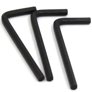 SAE6150 Carbon Steel Hex Key Wrench Black Oxide Metric Measurement System Customizable Black Oxide Allen Key