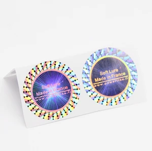 Anti-Tamper Holographic Laser Void Stickers Barcode QR Code Waterproof Scratch-Off Durable Anti-Counterfeit for Nail Polish