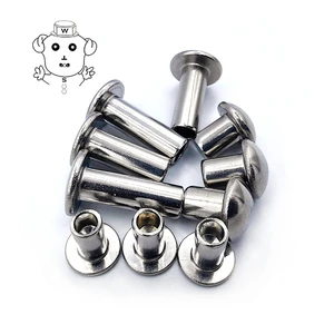Stainless Steel Mushroom Head Half Round Head Pan Head Semi-Tubular Hollow End Rivet 2 2.5 3 4 5 6 8 mm
