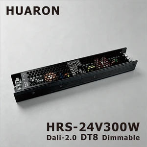 OEM ODM HRS DALI DT8 300W CCT Power Low Ripple Video Shooting Anti Ghost Light EPC Engineering Single Output Downlight Driver
