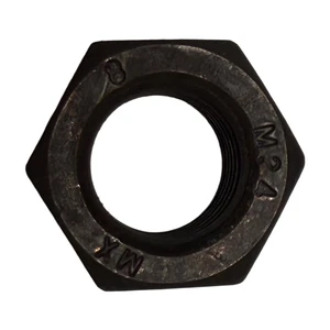 Class 8 Black Oxide M24 Steel Right Hand Fully Threaded Hex Nuts