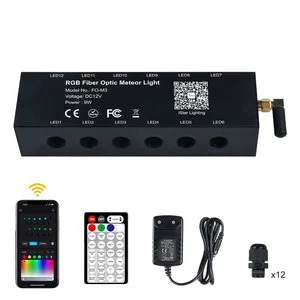 3W Fiber Optic Illuminator APP Control RF Remote LED Lighting Waterproof IP55 Aluminum Alloy