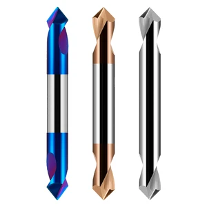 KF PULSTOOL Customized Double-Headed Centering Drill AlTin Coated Carbide 60HRC for Metal Processing OEM/ODM Support Packaged