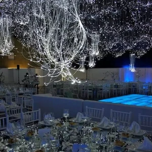 Customizable LED Fiber Optic Lights for Club/Party - DIY Decoration, RGB Color Changing, Durable Design