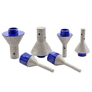 6/10/20mm Vacuum Brazed Diamond Finger Milling Cutter Beveling Chamfer Drill Bits Tile Cutter for Marble Enlarging Shaping Holes