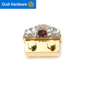 Wholesale Fashion Design Hardware Fittings Metal Lock Latch for Small Jewelry Box and Purse