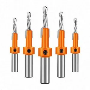 REALMAX Wood Working Tool Tungsten Carbide Countersink Wood Drill Bit with Quick Change Hex Shank Screw Chamfer