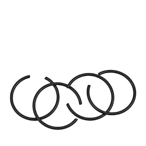Blackened Steel Wire Hole Retaining Ring Type C Shaft Locking Snap Ring Round Inner Locking Washer GB895.1 4-200
