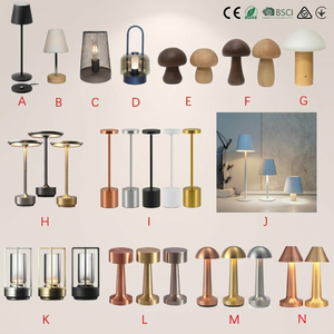 Restaurant Wireless Charging Base LED Aluminum Alloy Rechargeable Desk Touch Dimming Metal Table Lamps with Charging Station