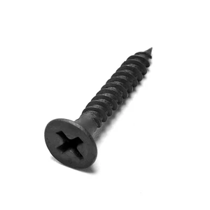M3.5 Metric Black Phosphate Color Cross Recessed Countersunk Head Self-tapping Screw Grade 8 Drywall Screw