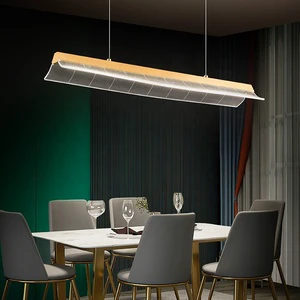 Contemporary Style Indoor Decoration Hanging Lamp Villa Home Linear LED Chandelier Lighting