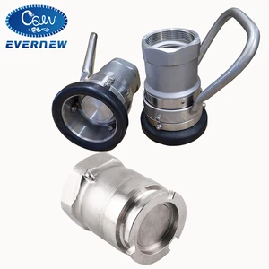 Heavy Duty Pipeline Stainless Steel/Brass/Aluminum 1-4 Inch Industrial Hose Fittings Dry Disconnect Break Couplings Smooth