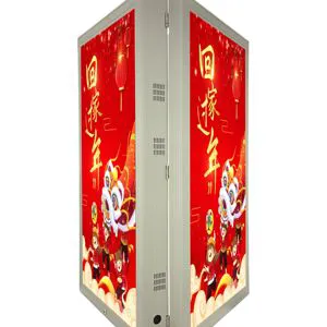 P4 P5 P6 P8 4G WiFi Cluster Control Led Street Banner Display Screen for Urban Smart Light City Pillar Signage
