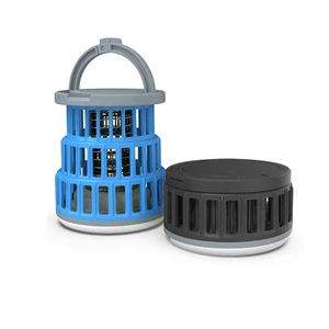 Telescopic Bug Zapper Outdoor, Cordless & Rechargeable Mosquito Zapper with Camping Lamp, Fly Traps Outdoor, Fly Zapper