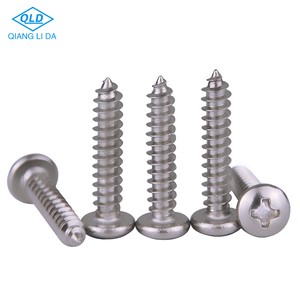 Wholesale DIN7981 China Metal 304 Stainless Steel Pan Head Self Tapping Screw Manufacturer Custom Self Tapping Fasteners Screws
