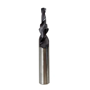 High-Precision Carbide Step Drill Bit for CNC Machines One-Step Dual Hole Sizes Drilling Chamfering for Steel Stainless Steel
