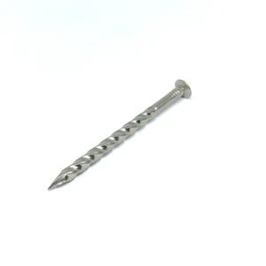 Professional Manufacturer's 45# Carbon Steel Angular Spiral Shank Nail Electro Galvanized Smooth and Ring Type Concrete Nails