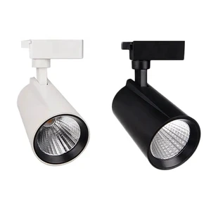 Black White 20W 30W 35W Ceiling Led Track Light Shop Store AC110V AC220V 2 Wires Aluminum Track Rail Lamp for Supermarket