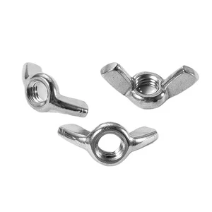 YPH Stainless Steel Grade 304 316 310 Carbon Steel with Zinc Fastener Edged Goat Horn DIN315 Butterfly Wing Nuts