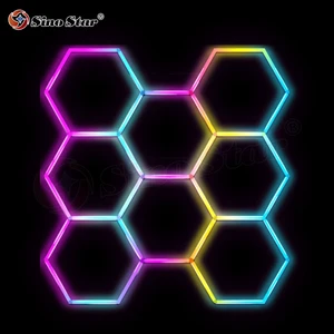 Music Controlled LED Lights RGB Music Sync Sound Activated Night Light for Bedroom Home Party Gaming Desk Bar Decor