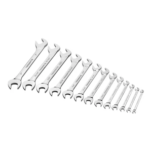 13pcs SAE 30 and 60 Degree Angled Open-End Wrench Set Tools