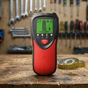 EOUTIL TH340 Automatic Household Wall Stud Finder AC Live Wire Detection Metal Detector Center Finding Feature Industrial Grade