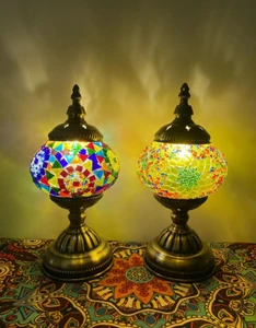 DIY New Arrival Modern Turkish Mosaic Glass Art LED Creative Handmade Gifts Kit Home Decoration Table Lamp d