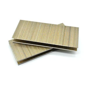 Hot Selling Code Nails N21 Iron Zinc Plated Durable 44.5mm Explosive Gun Nails Industrial Custom Smooth Shank Flat Head Carton