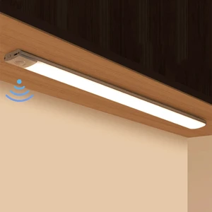 10cm 20cm 30cm 40cm 50cm Modern Motion Sensor Cabinet LED Night Lights Under Kitchen Cabinet Lighting USB Rechargeable Dimmable