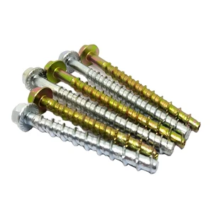 High-Tensile Grade 10.9 Carbon Steel Hex Flange Drop-In Concrete Anchors Bolt | Self-Tapping Concrete Screw | Masonry Screw