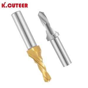 Keencuteer HSS Titanium Coated C-Shape Center Drill Bit M3-M30 High Precision Metal/PCB Drilling Centering Positioning