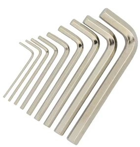 45# Carbon Steel Metric L-shaped Nickel-plated Hex Wrench Hexagonal Keys OEM
