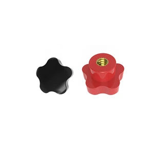 M5 M6 M8 M10 Plum Hand Tighten Nuts Handle Thread Star Mechanical Black Thumb Nuts Clamping Knob Manual Nuts