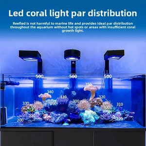 Jecod Jebao MRL MSQ Smart Full Spectrum Coral WiFi/BT Aquarium Led Light for Marine Reef Fish Tank