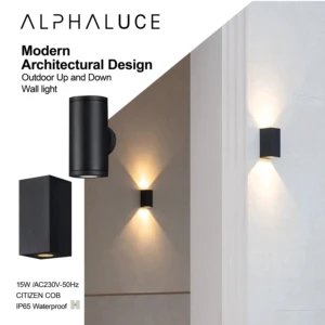 Black Modern Exterior Wall Lamp IP65 Waterproof LED Light Fixture for Villa Balcony Corridor and Hotel Facade Lighting