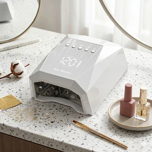 High Power UV LED Nail Lamp Gel Polish Dryer with Digital Screen Low Heat Mode