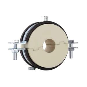 Rubber Pipe Clamp for Air Conditioning Duct Suspension Clamp Galvanized Hanging Bracket Plumbing Accessories