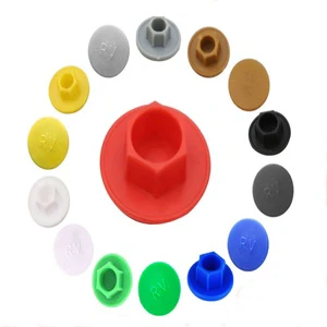 Hexagon Socket Screws Cover Plastic Hex Screw Cap Nuts Round Head Cover Protective