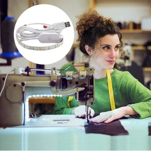 5V USB Touch Control Sewing Machine Light 2835 LED Strip Light With Touch Dimmer Flexible LED Rope Light