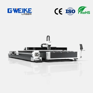 Gweike 3015 Sheet And Tube Fiber Laser Cutting Machine 1kw 2kw 3kw 4kw CNC Metal Plate Pipe Laser Cutter For Stainless Steel
