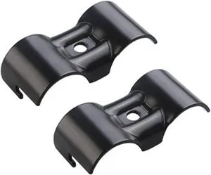 Black Double Port Parallel Pipe Clamp for OD 28mm Lean Tube 2.3mm Thickness