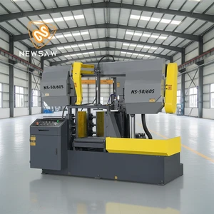 Automatic Hydraulic Band Saw Machine NS-50/60S for Steel Bar and Pipe Cutting