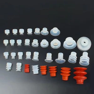 Factory OEM High Strength Flexible Suction Cup Multi-Layer Silicone Rubber Vacuum Suction Cup Small Mini Vacuum Suction Cup