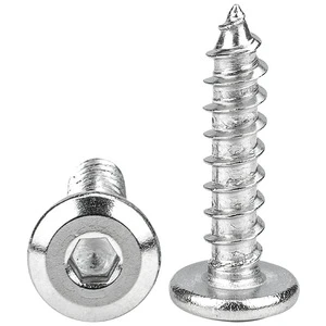 304 316 Stainless Steel Self-tapping Screws Hexagon Hex Socket Chamfered Head Self Tapping Screws