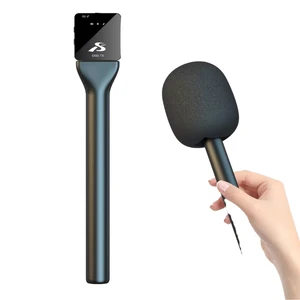 Wireless Lavalier Microphone Handheld Stick Design for Interviews & Outdoor Reporting Type C Connector