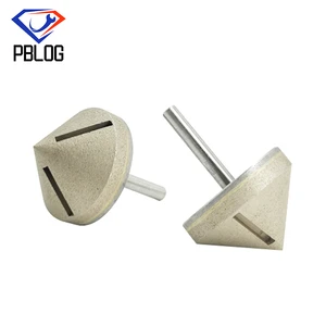 High Quality Sharp Chamfer Glass Surface Hole Opener Three-Slot Diamond Drill Bit