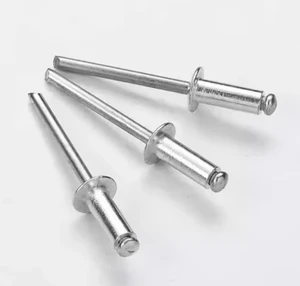 Open Type Blind Rivet Aluminum & Steel Round Head Available in 2.4-6.4mm Sizes and Grip Range 0.5-50