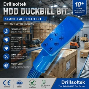 2026 Drillsoltek Vermeer Ditch Witch Compatible HDD Pilot Bit Directional Drill Head