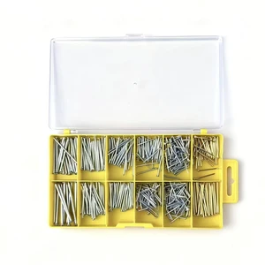 Woking Assorted Sizes Steel Brad Nail Set 500pcs Galvanized Copper-coated Smooth Shank High Quality Wire Nails